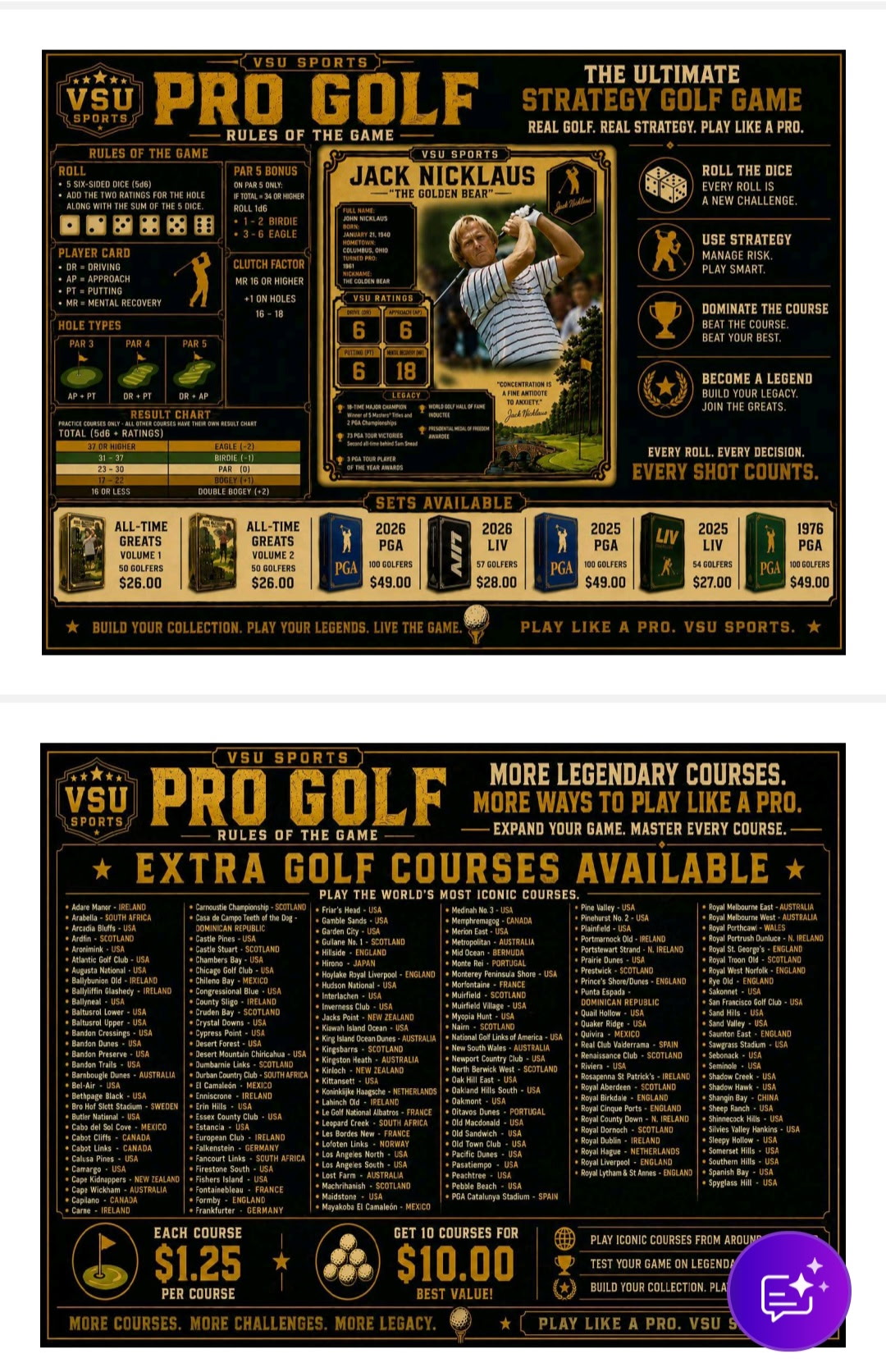 VSU Sports Pro Golf — Ultimate Strategy Golf Game